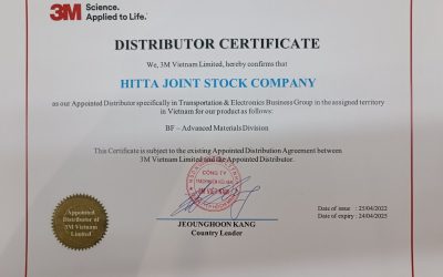 Hitta JSC is now 3M Authorized Distributor in Vietnam