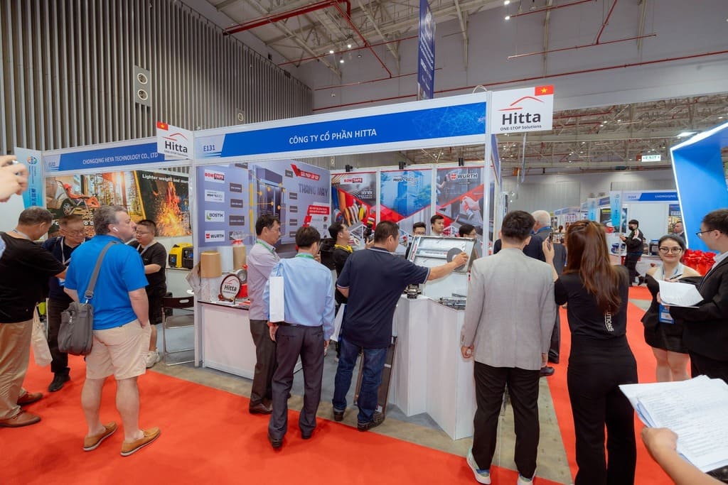 Hitta's booth at the exhibition attracted many visitors.